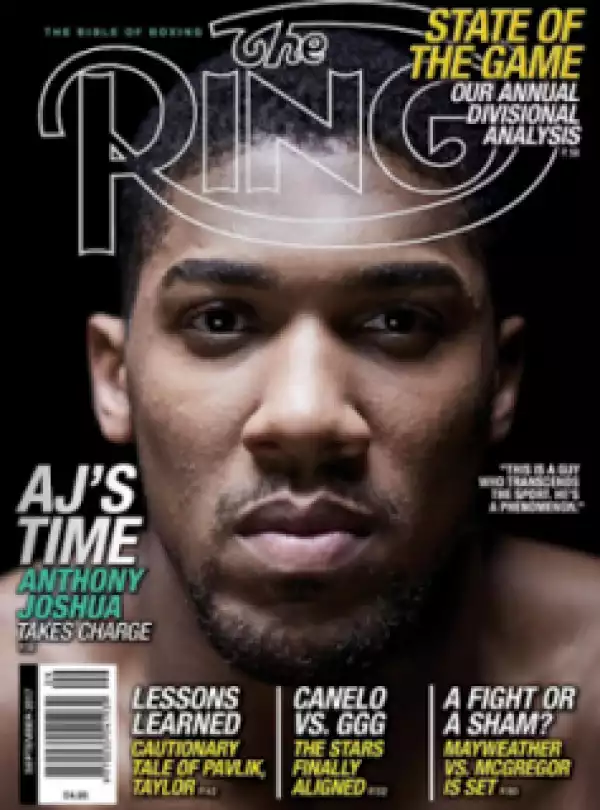 Boxer Anthony Joshua Covers The Bible Of Boxing Ring Magazine
